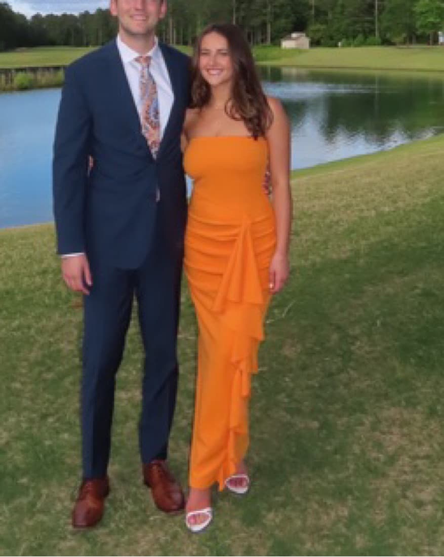 Orange Long Formal Dress - Image 5