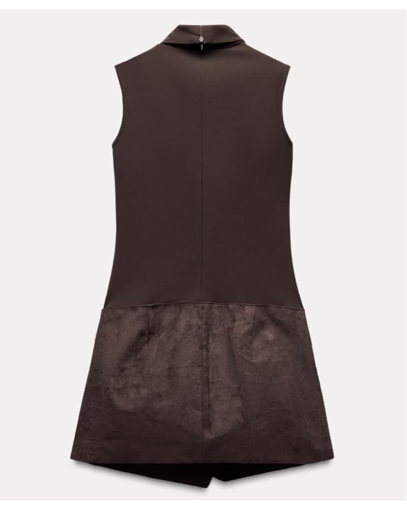 ZARA BROWN BUCKLE DRESS-ROMPER - Image 2