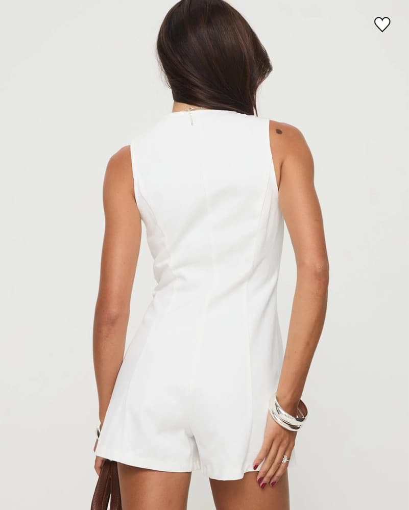 White Damico Romper - Image 3