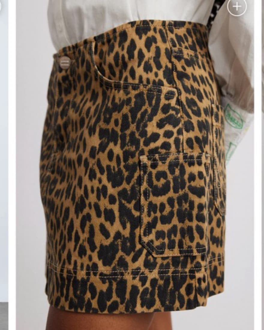 Damson Madder Leopard Mini Skirt  - Image 4