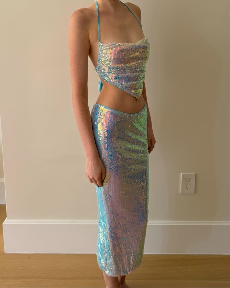 Iridescent Mermaid Sequin Costume  - Image 2