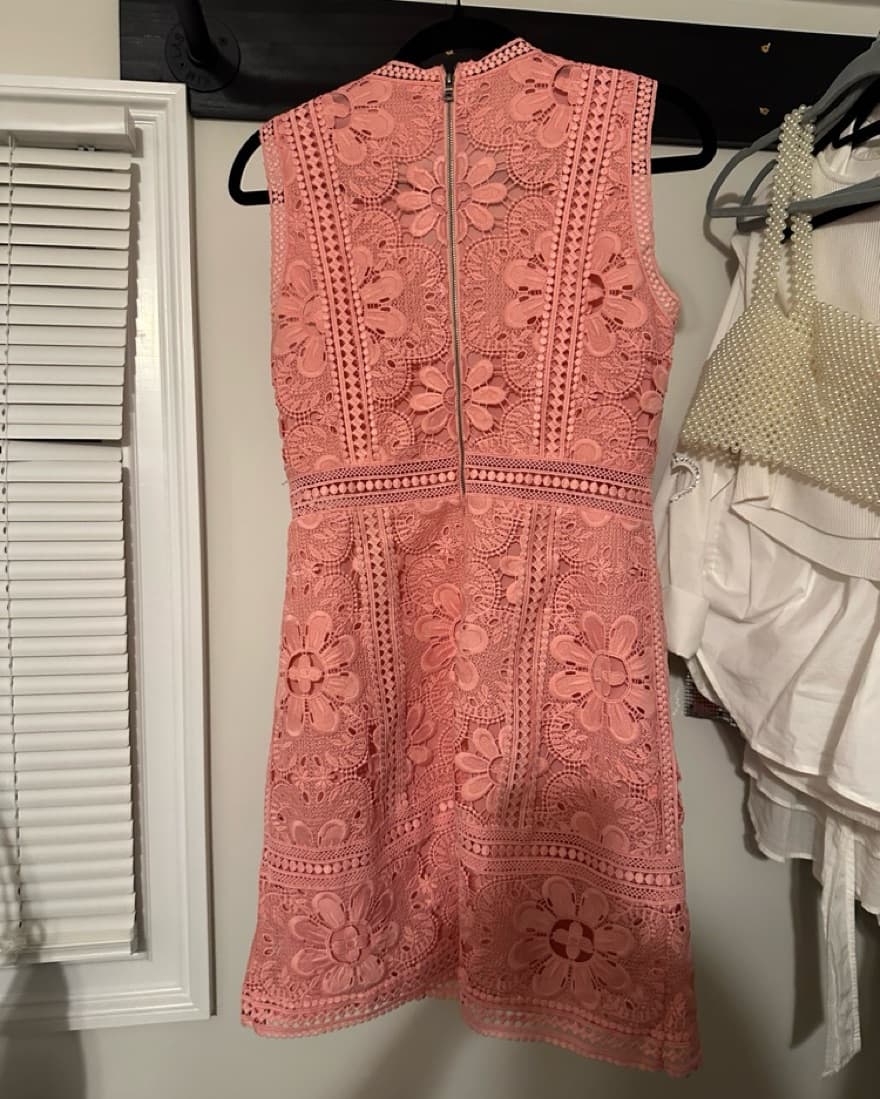 Alice Alice and Olivia pink floral dress - Image 3