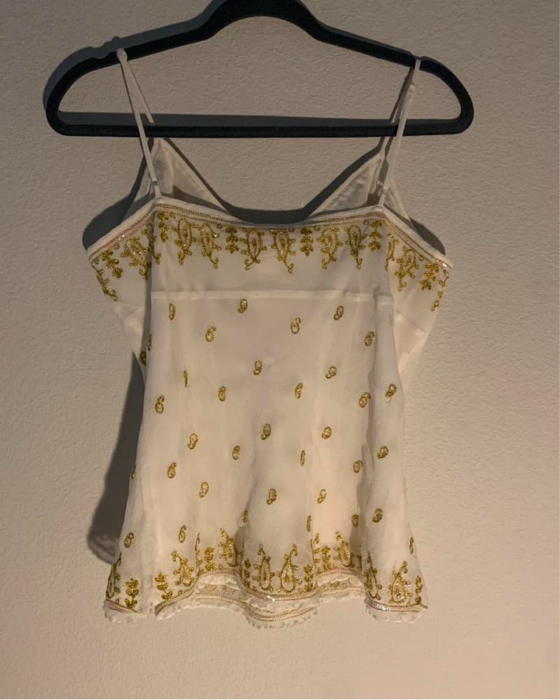 Silk Embroidered Camisole - Image 2