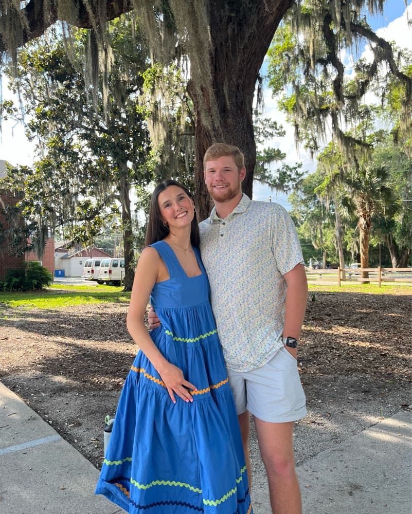 Blue Anthropologie Tiered Midi Dress  - Image 3