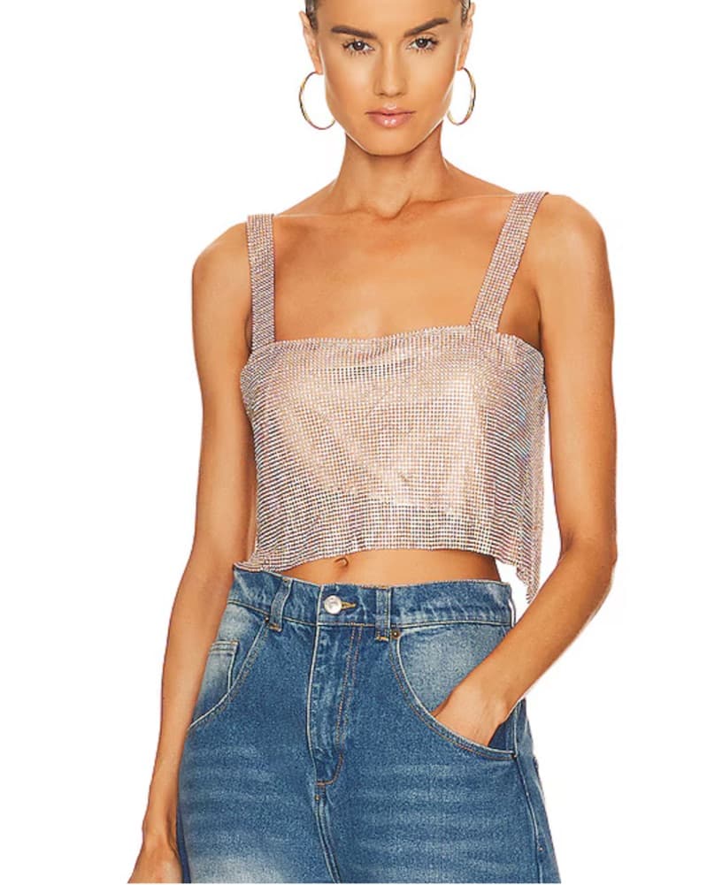 Audrina Top in Gold - Image 1