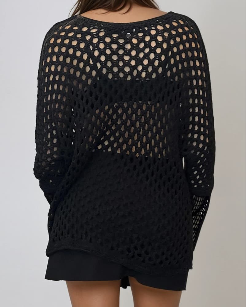 Yigal Azrouel Black Knit Top - Image 2