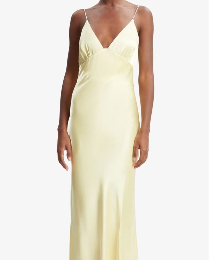 Elegant Satin Evening Gown - Image 1