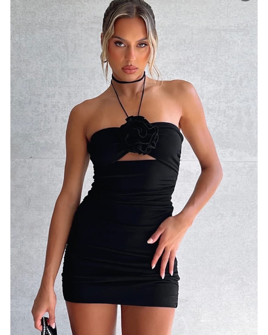 Black White Fox Boutique Dress - Image 1