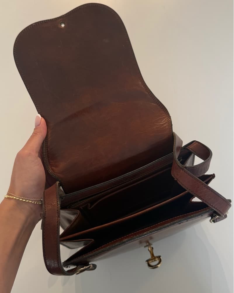 Italian Leather Crossbody  - Image 4