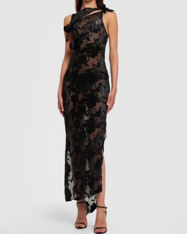 Coperni Sheer Black Dress - Image 2