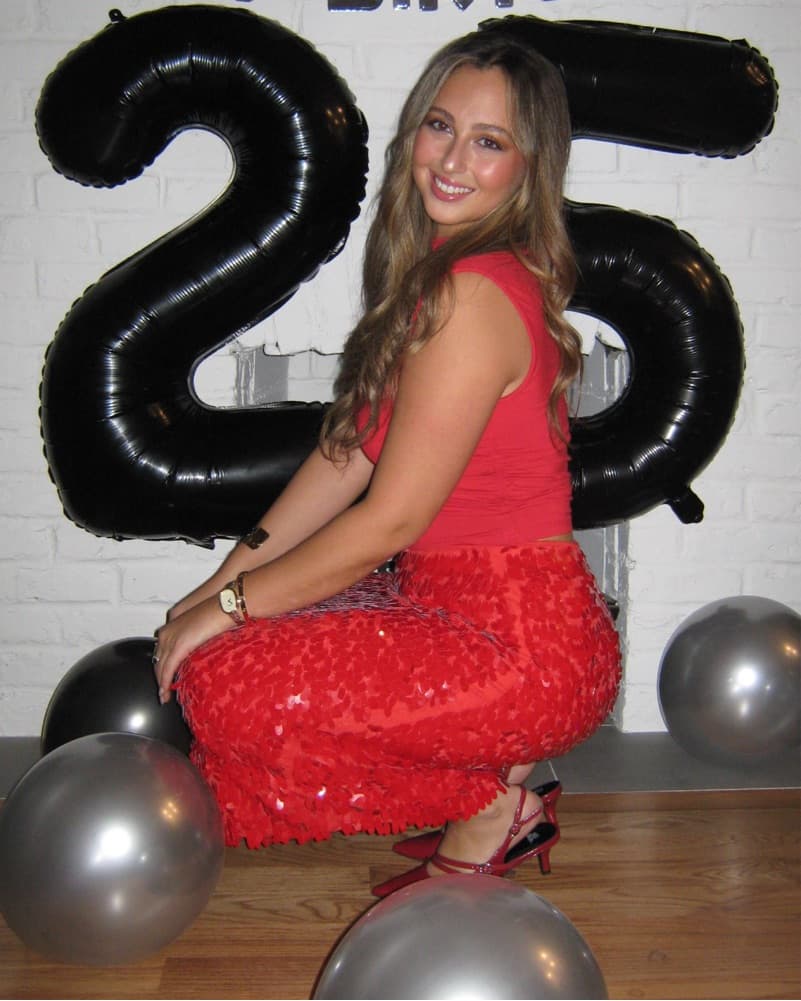 Red Sequin Skirt - Image 3