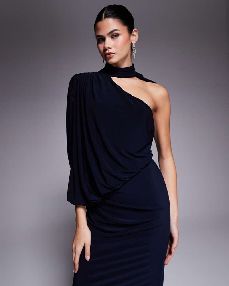 Navy ASOS Maxi Dress - Image 3