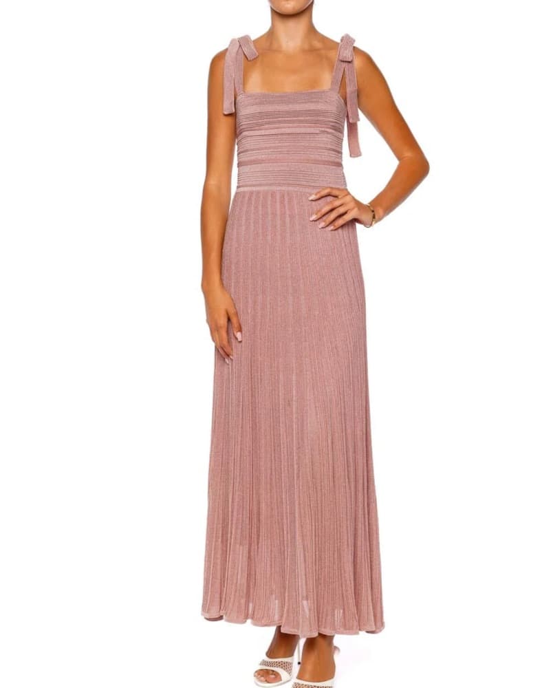 Zimmermann Ottie Metalic Pink Dress  - Image 1