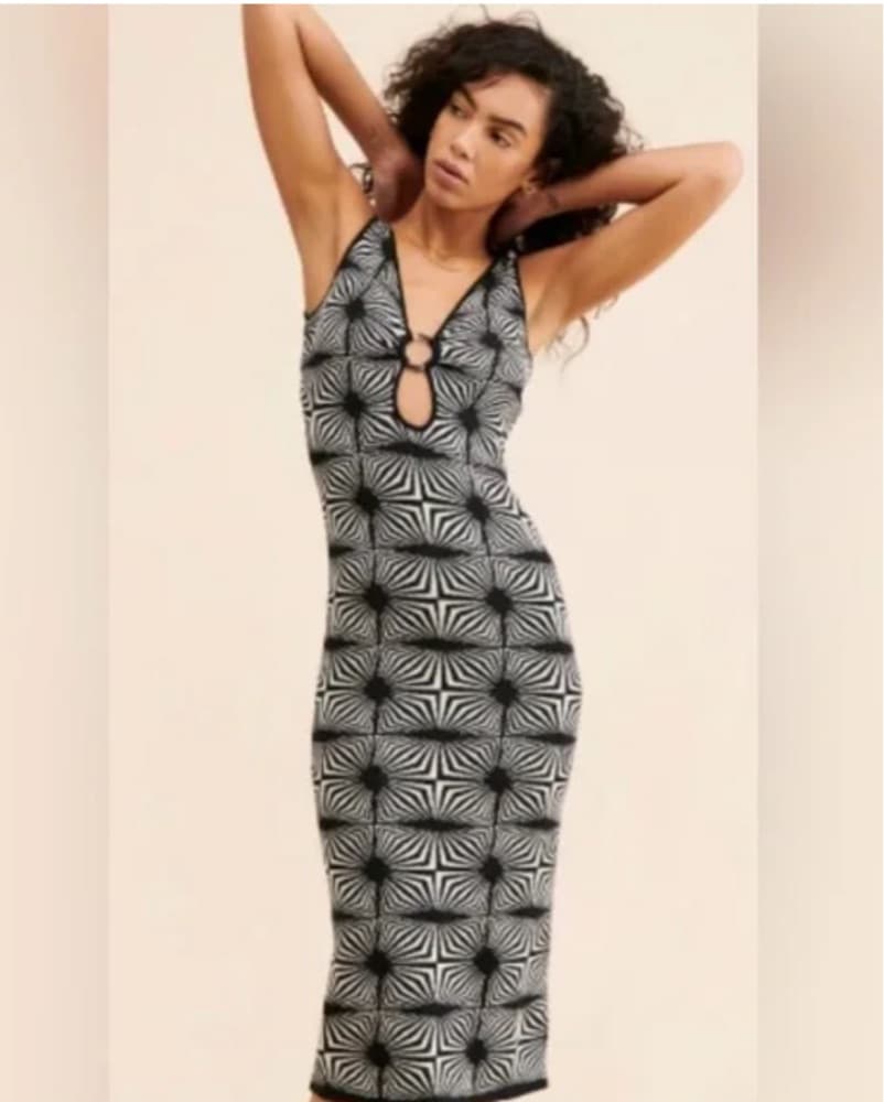 House Of Harlow Printed Knit Dress - Image 1