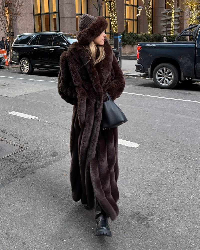 LOBA Faux Fur Maxi Coat - Image 2
