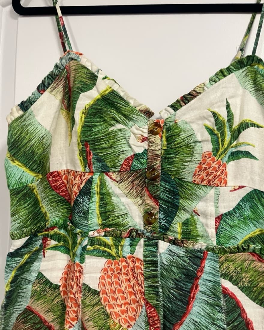 Farm Rio Forest Print Mini Dress Size L - Image 3