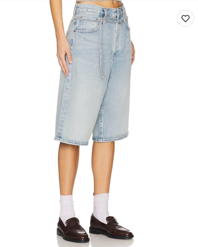 Baggy Belted Boy Jean Shors  - Image 2