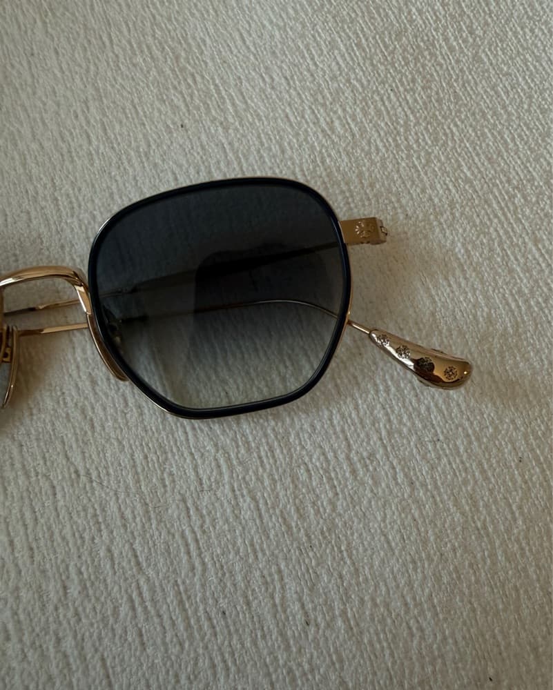 Chrome Hearts Gold Ans Navy Sunglasses  - Image 5