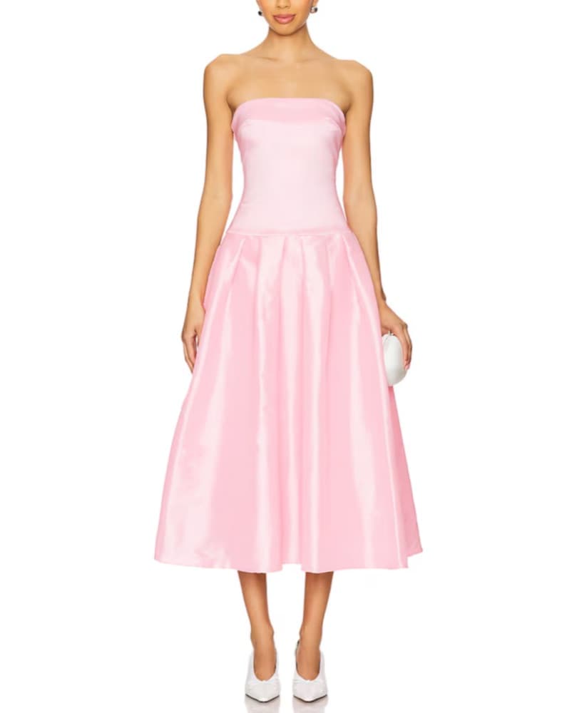 Cambria Strapless Midi Dress - Image 1