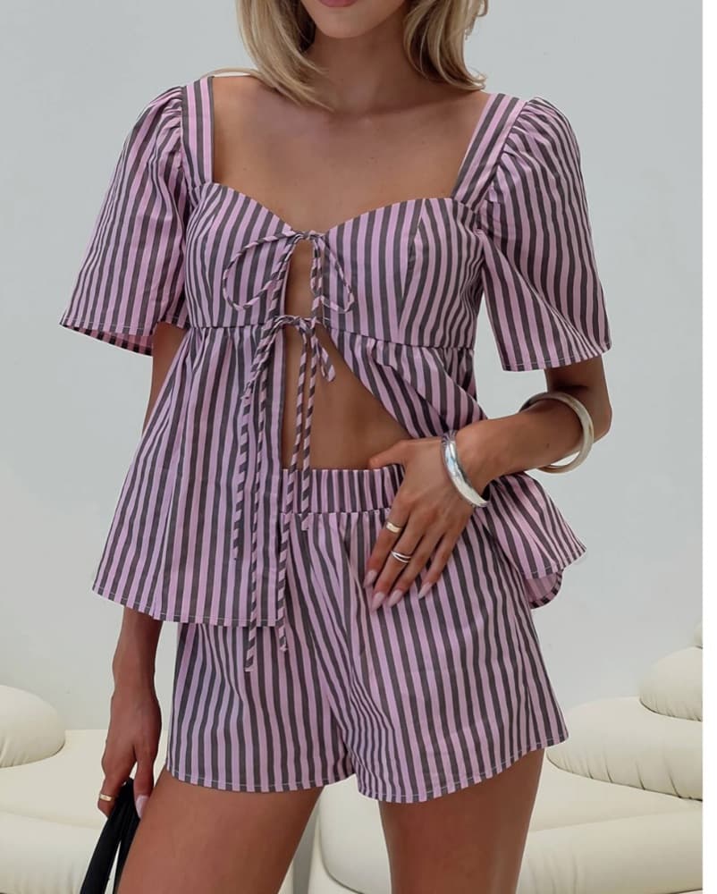 Striped short Set.  - Image 1