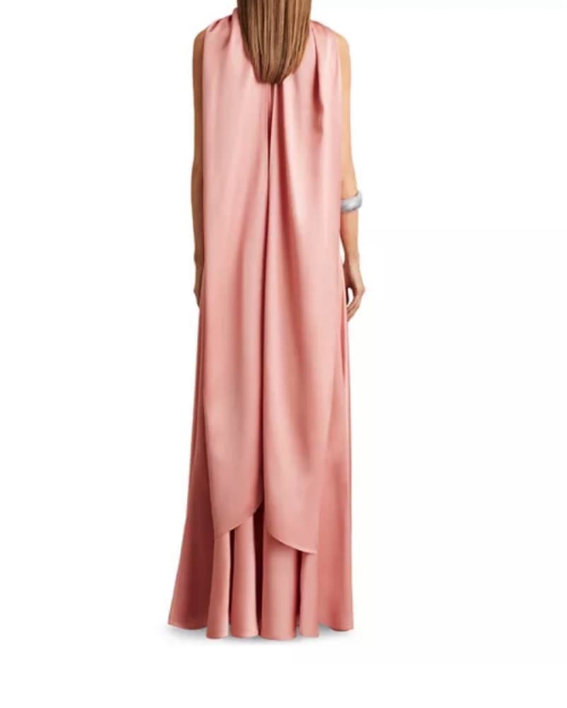 Reiss Satin Cape Back Maxi Dress - Image 2