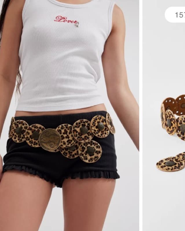 Urban Outfitters Cheetah Belt - Image 1