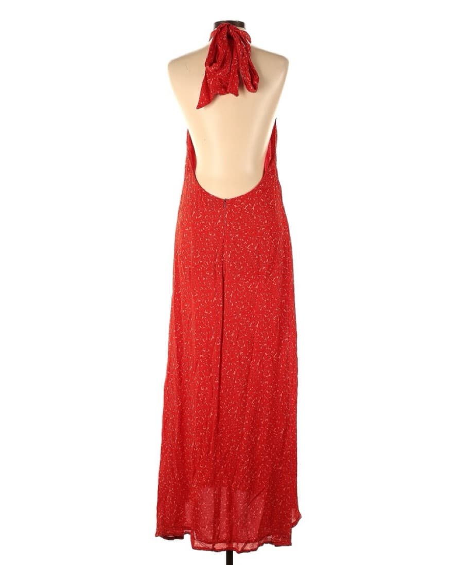 De La Vali Red Halter Gown - Image 2