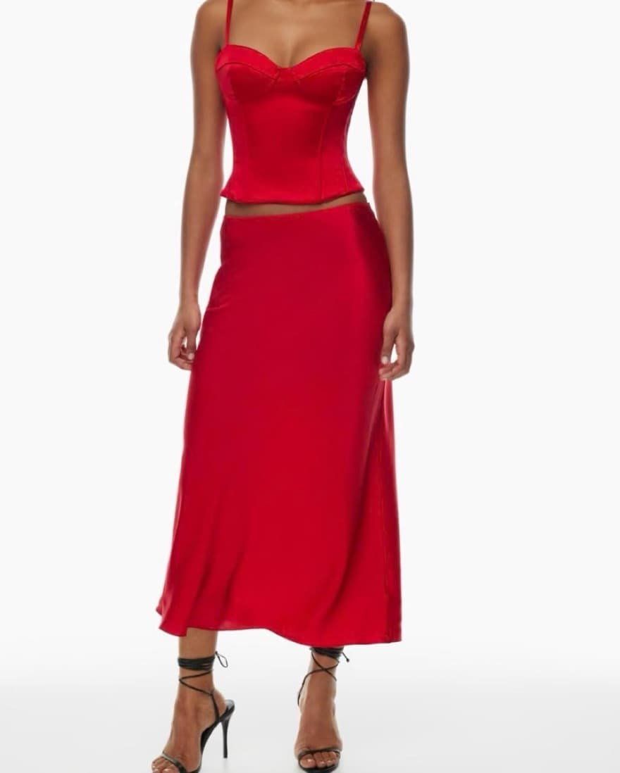 Captivating Red Maxi skirt - Image 1