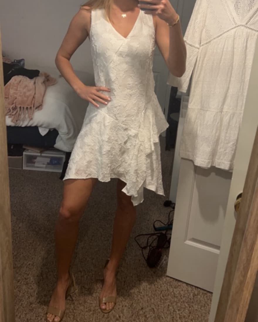 White Sleeevless Dress - Image 1