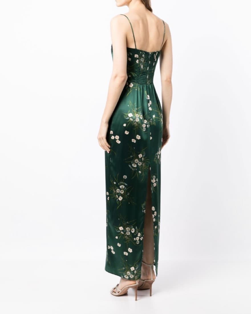 Reformation Frankie Silk Maxi Dress - Image 2