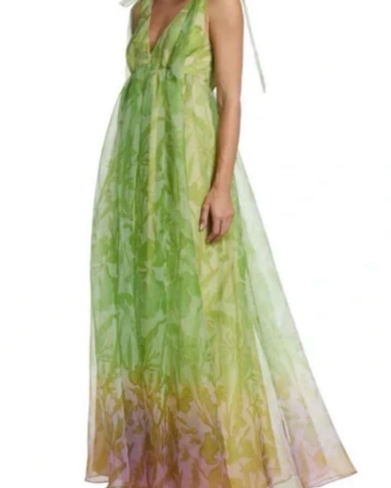 Staud Dandelion Green Ombre Gown - Image 2