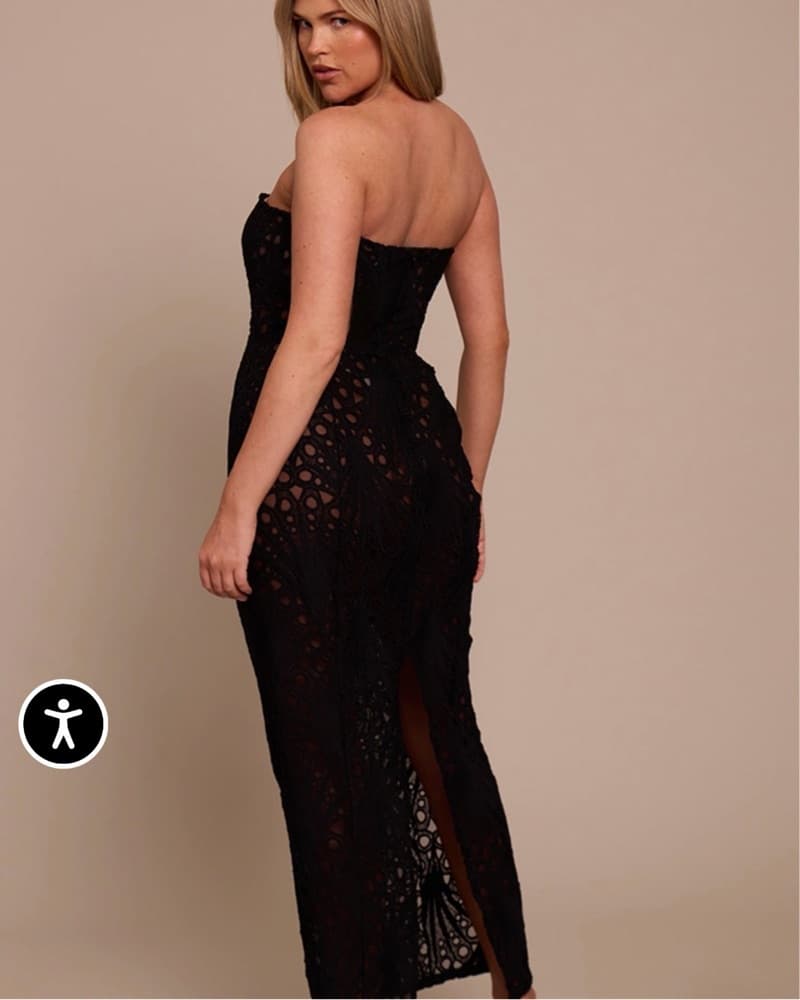 Lace Structured Corset Dress - Image 2