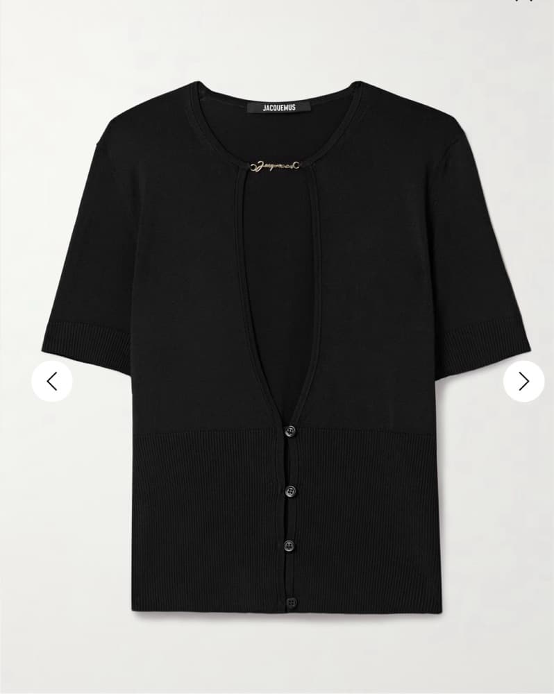 Jacquemus Cutout Knitted Top - Image 2