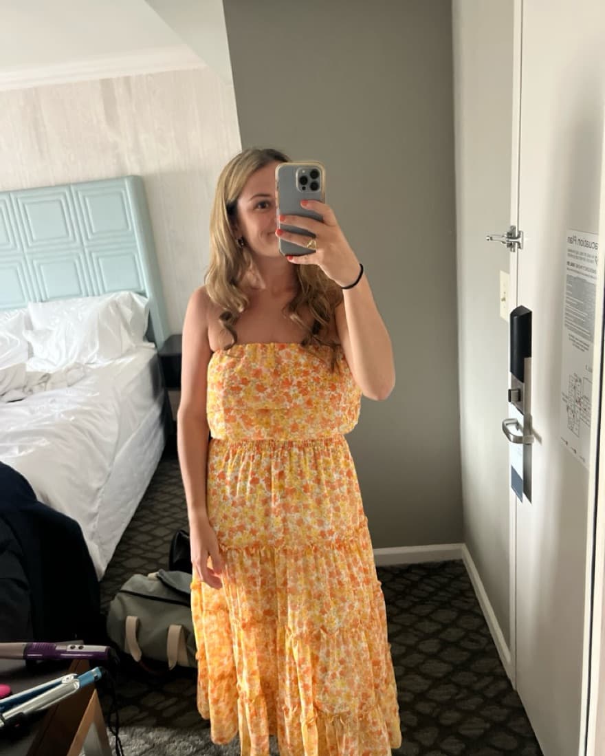 1. STATE Strapless Ruffle Maxi Dress  - Image 2