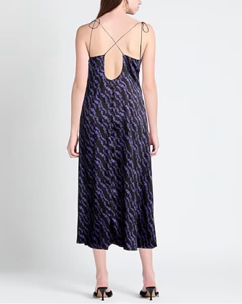 Sandro Paris Black & Purple Dress - Image 3