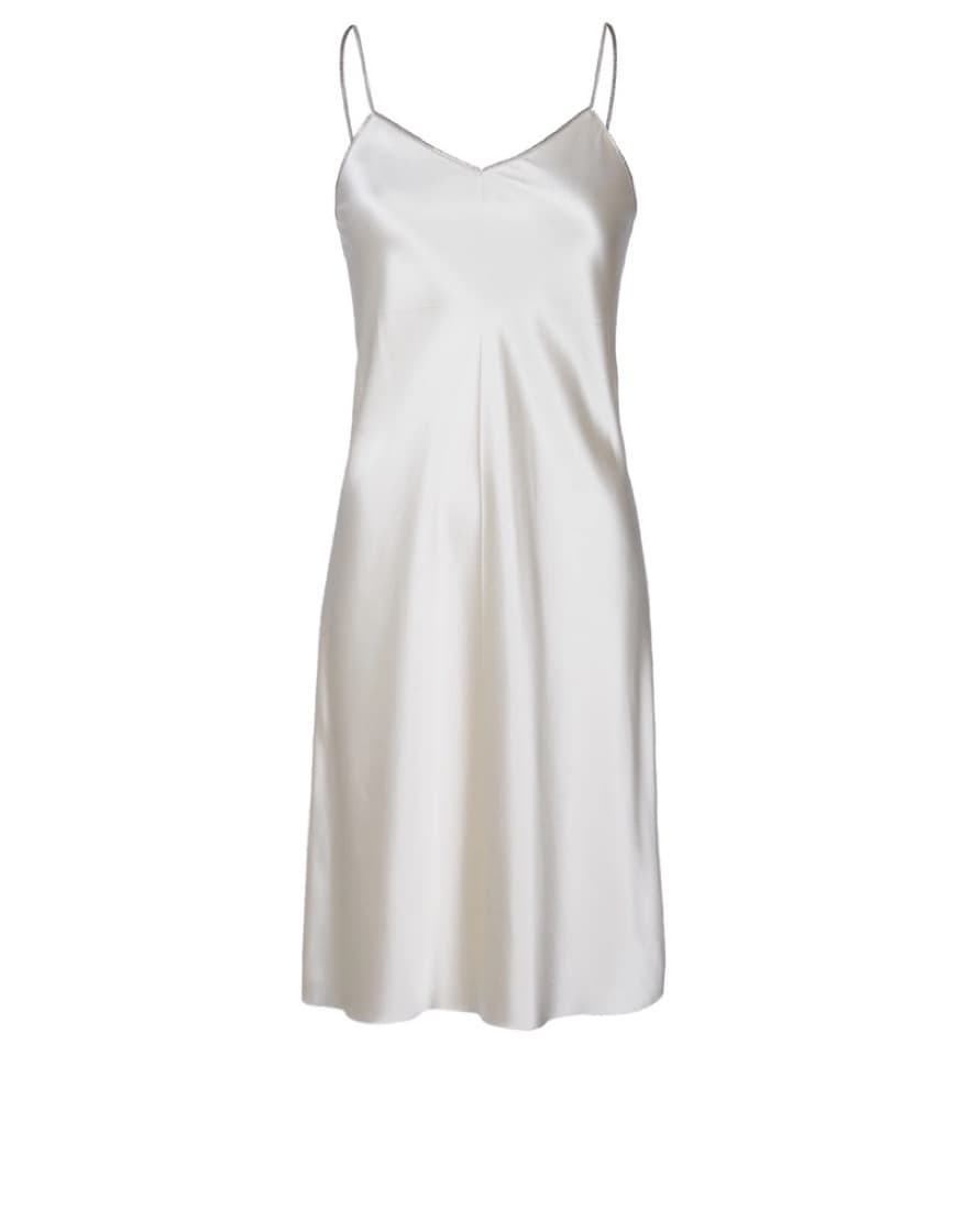 Helmut Lang ZIPPER WHITE SLIP DRESS - Image 1