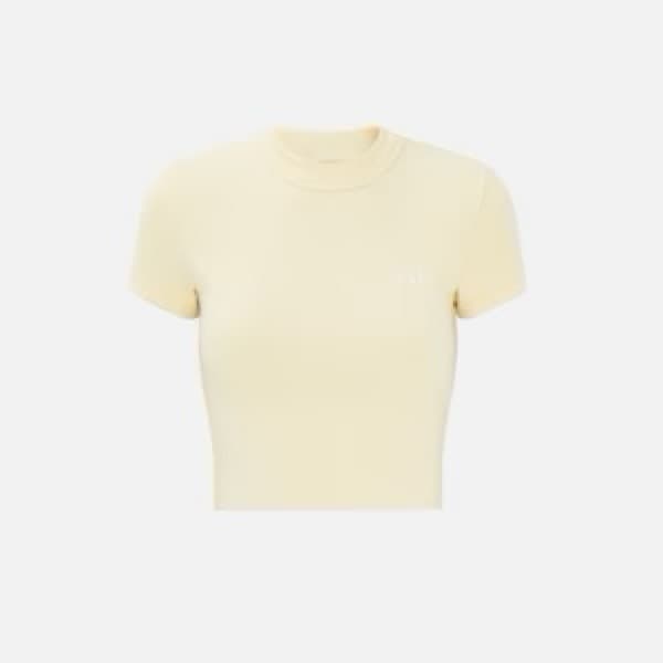 Kith Cropped T-Shirt Beige  - Image 1