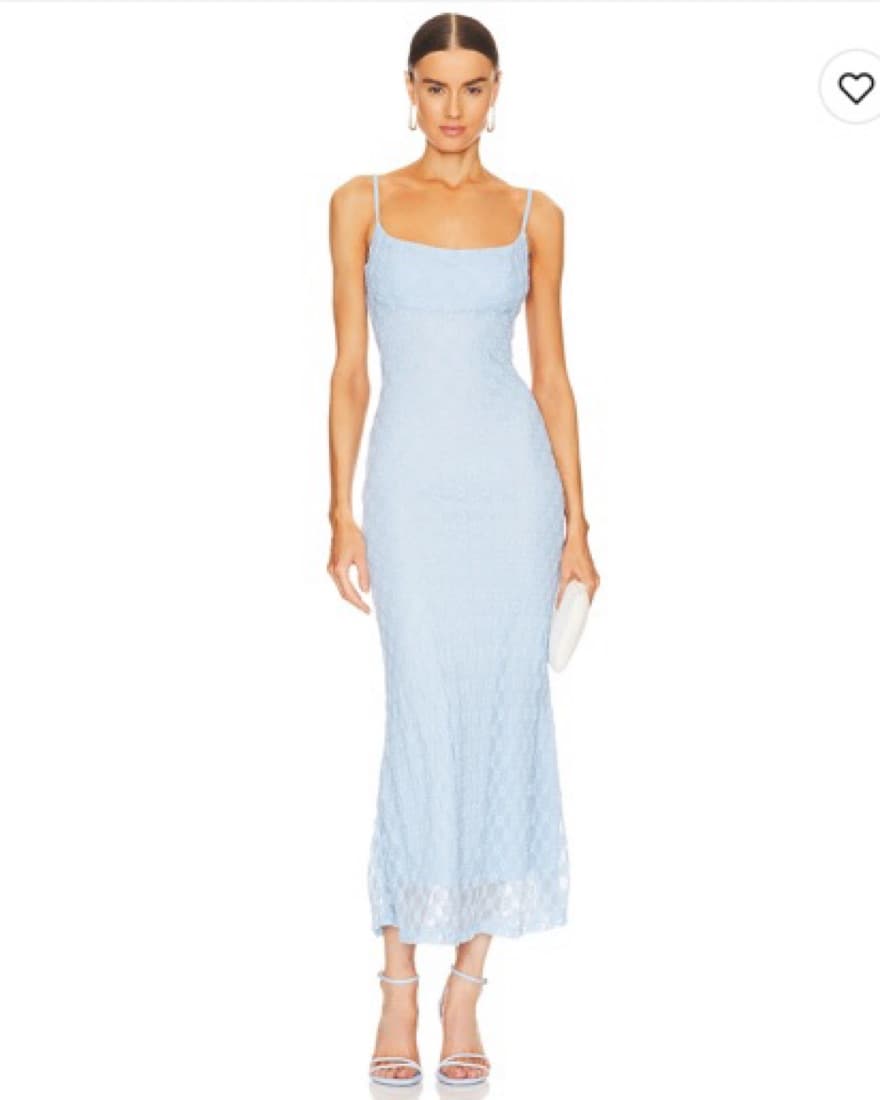 Bardot Adoni Mesh Midi Dress in Cornflow - Image 1