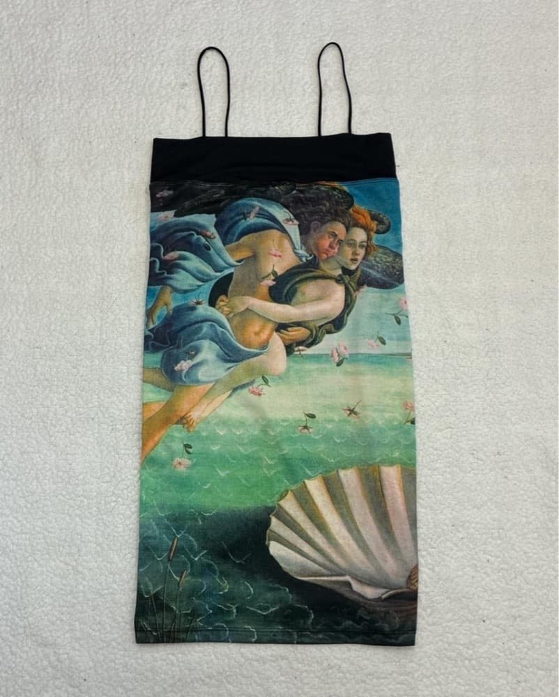 Birth of Venus Graphic Mini Dress  - Image 2