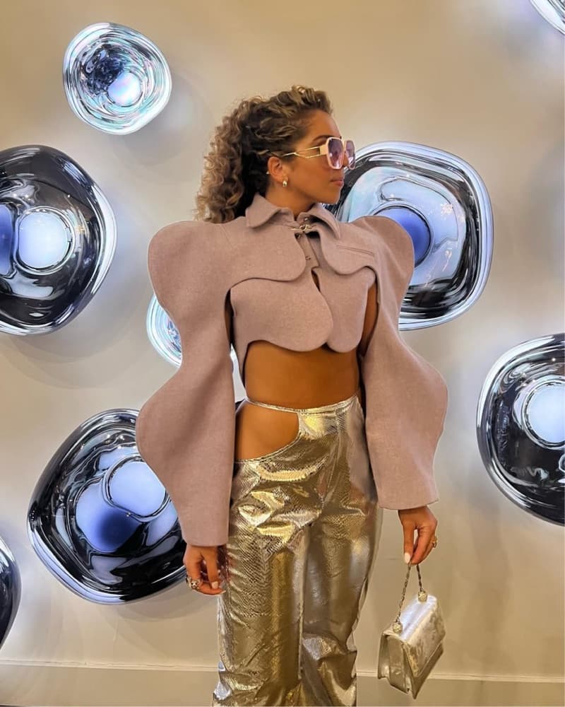 Silver Metallic Pants  - Image 1