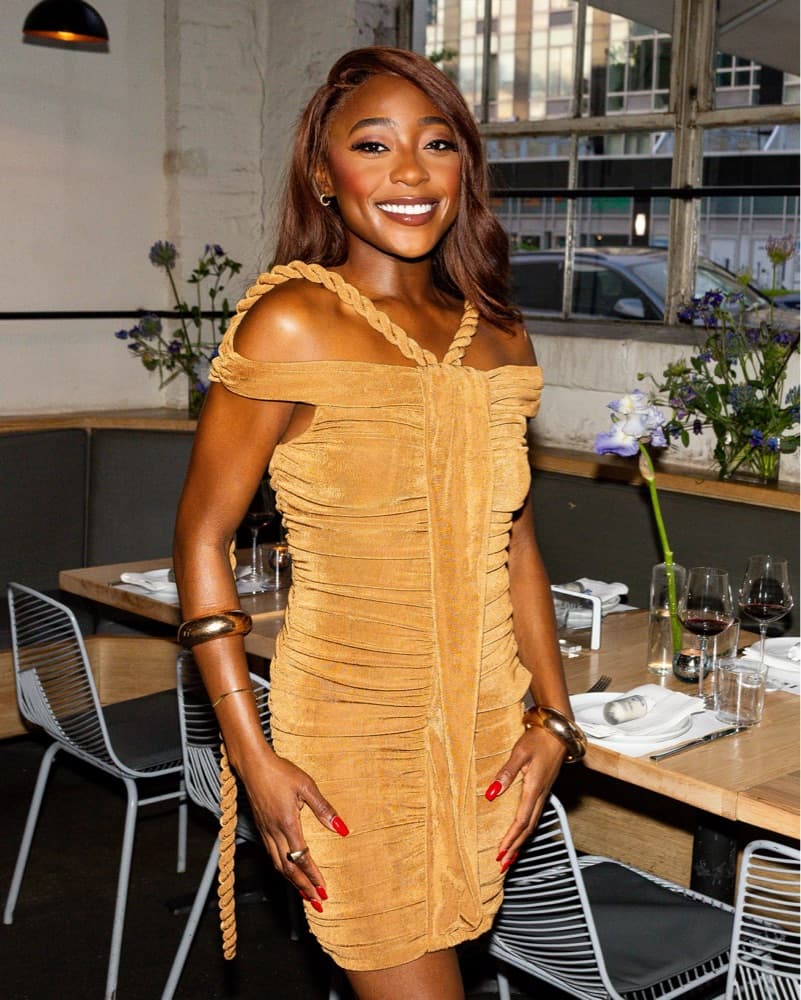 Khanums Camel Mini Dress - Image 4
