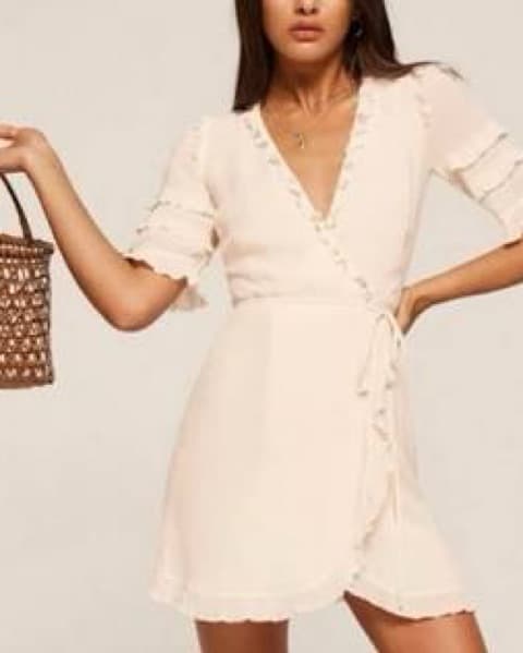 Reformation Leana Wrap Dress - Image 2