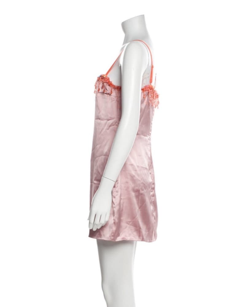 Square Neckline Mini Dress - Image 2