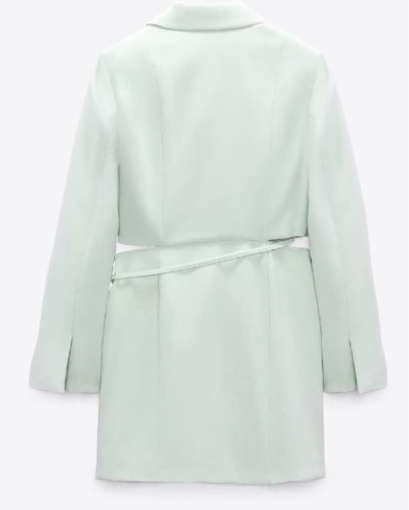 Zara Mint Vest Skirt Dress - Image 3