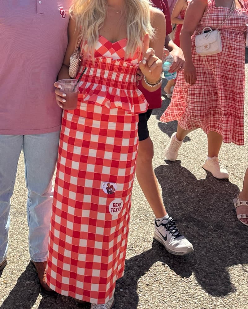 Red Gingham Matching Set - Image 2
