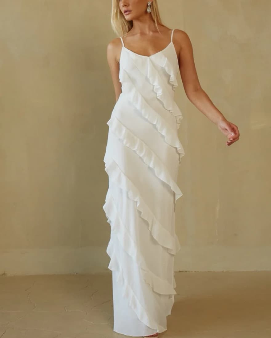 Elizabeth Tiered Ruffle Maxi Dress - Image 1