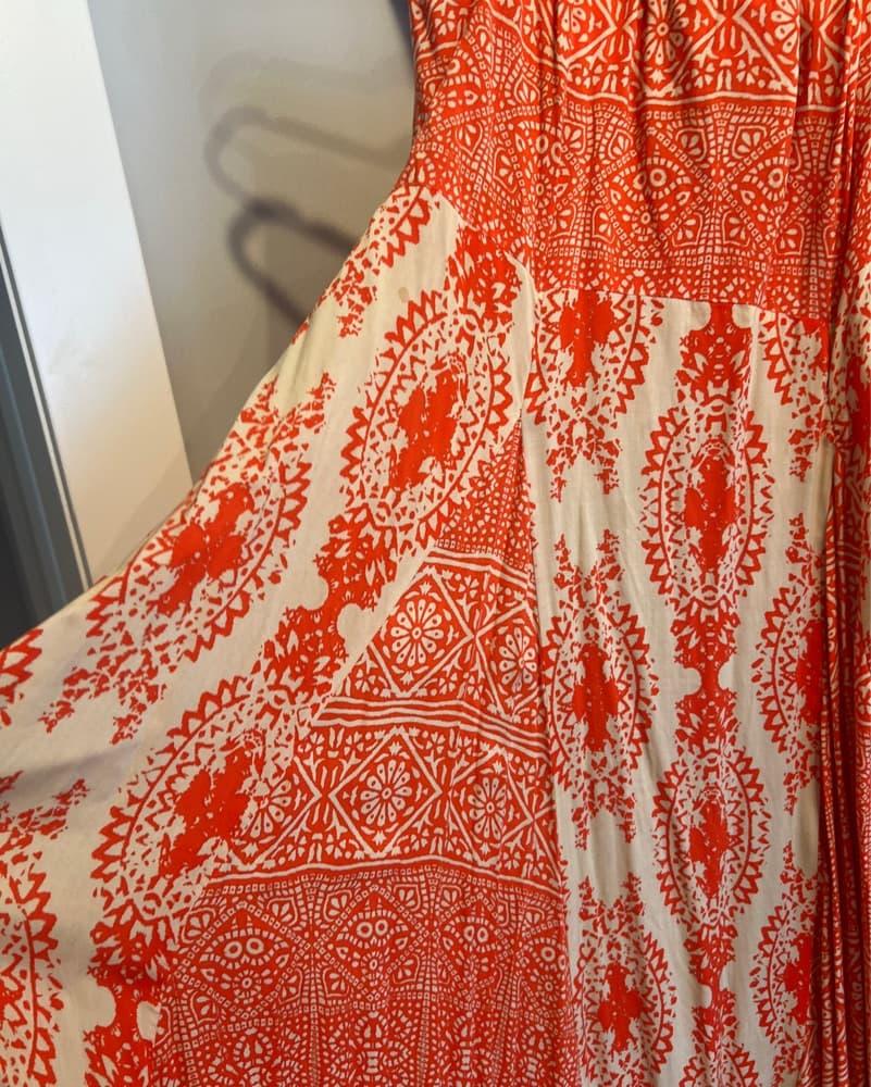 Women of the Water Dress in Orange Combo - Image 2