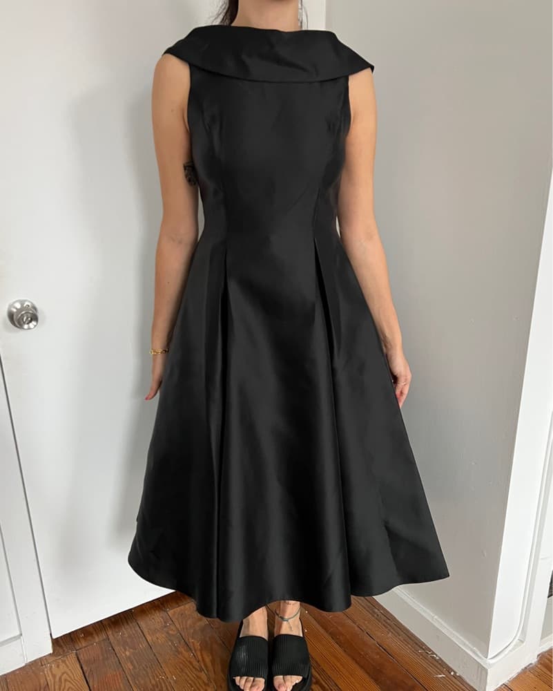 Black Midi Dress - Image 2