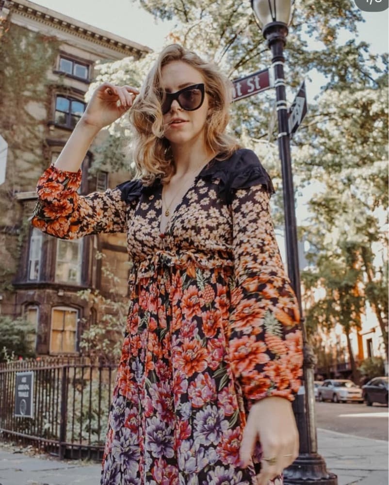 Farm Rio Rainbow Garden Midi Dress - Image 2