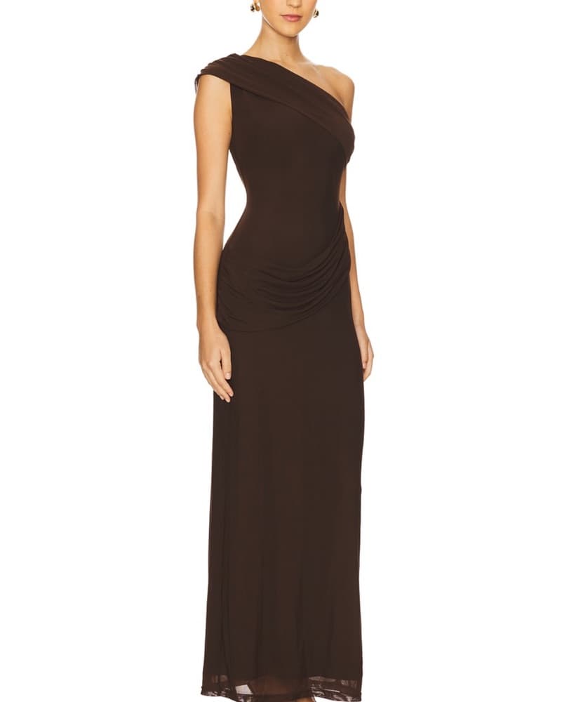 Fleur Maxi Dress In Dark Brown - Revolve - Image 2